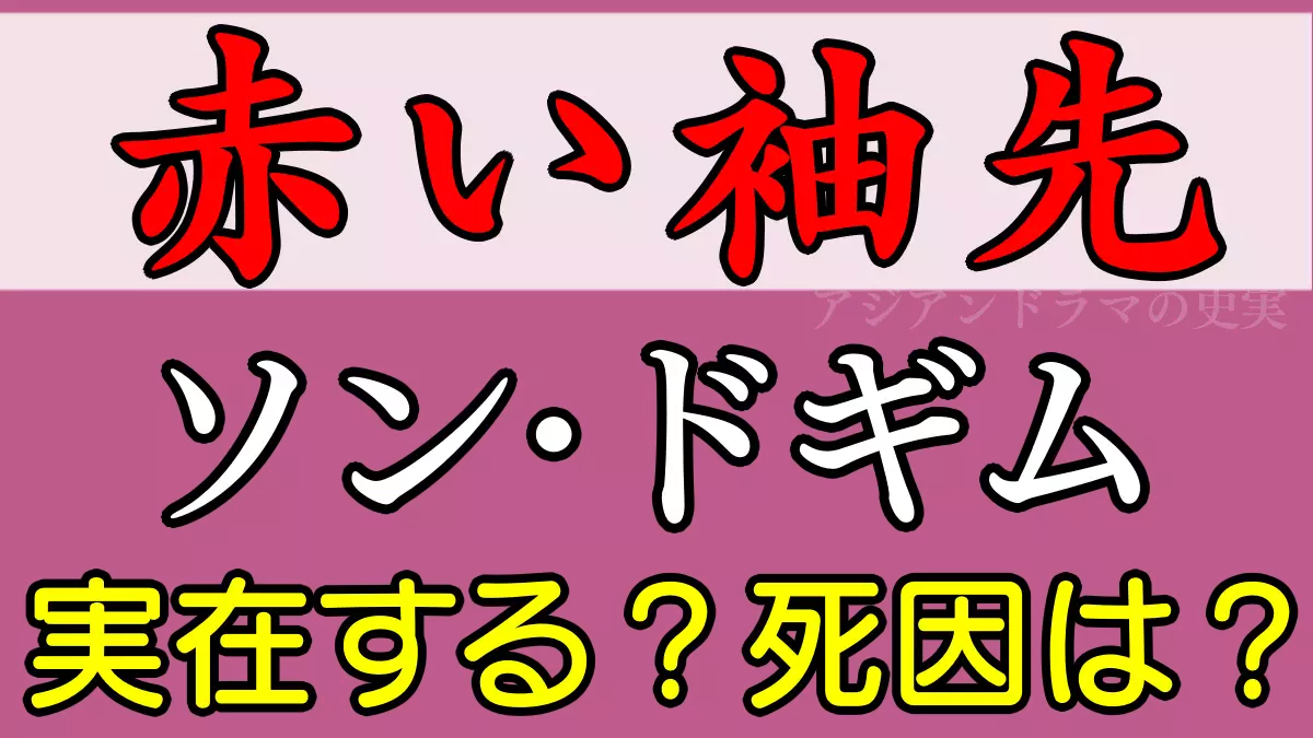 ソン・ドギム実在と死因