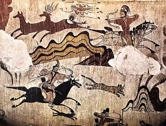 高句麗壁画の騎馬